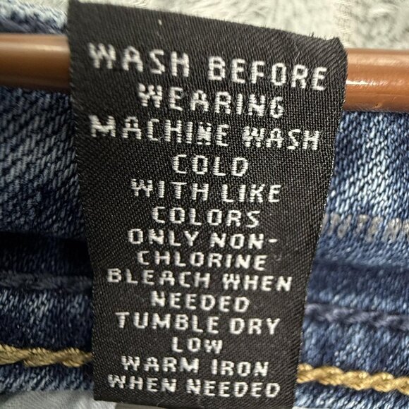 INC Jeans Womens 8P Boot Leg Regular Fit Blue Mid Rise Stretch Petite 30x28 - Picture 8 of 10